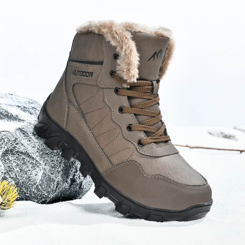 Men'S Shoes With Support - Мужские зимние ботинки, теплые водонепроницаемые нескользящие