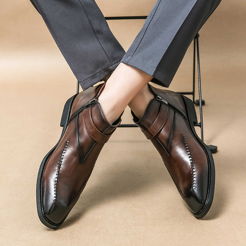 Men'S Shoes Quality Brands - Модные мягкие и удобные ботинки челси,